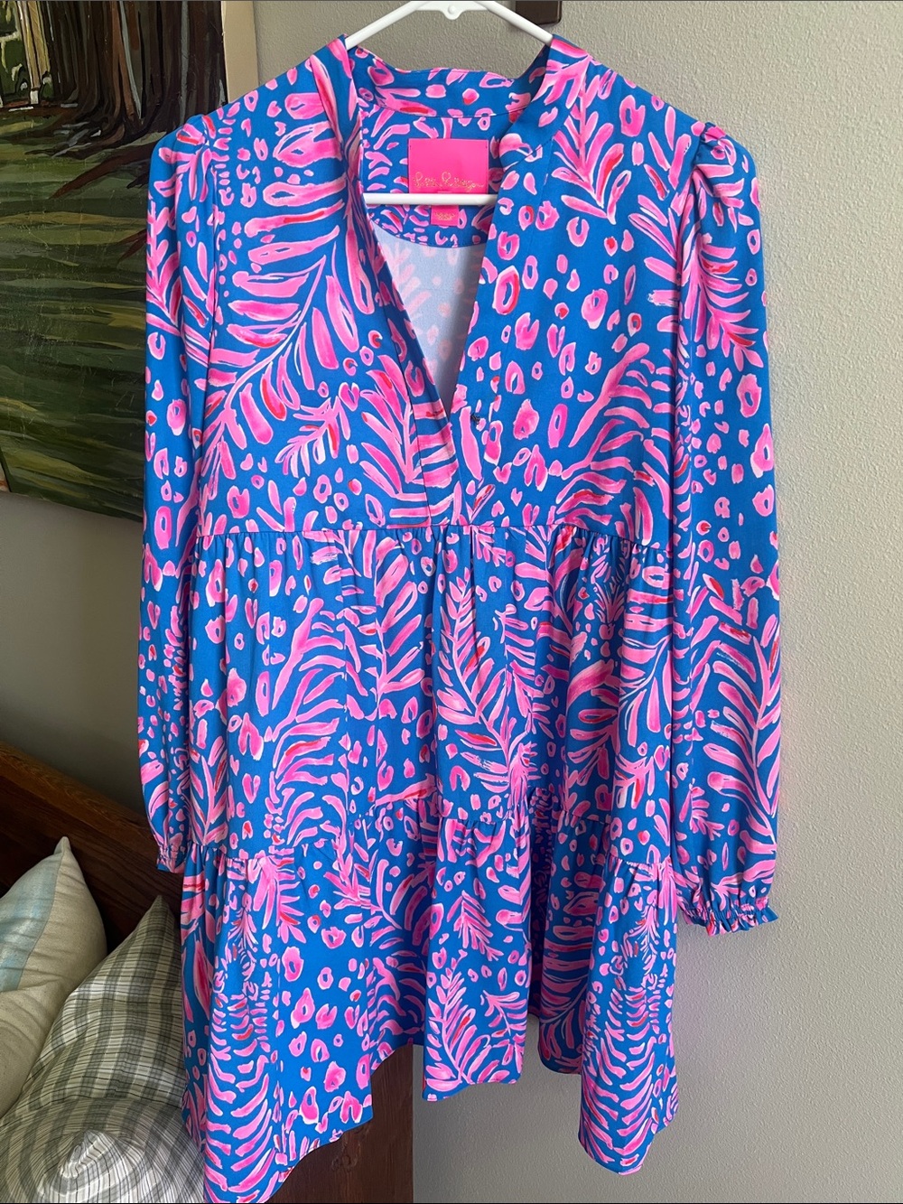 Lilly Pulitzer Winona stretch dress in Pundy Blue La Zebra